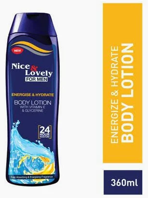 Nice & Lovely for Men Energise & Hydrate Body Lotion 360ml 400ml